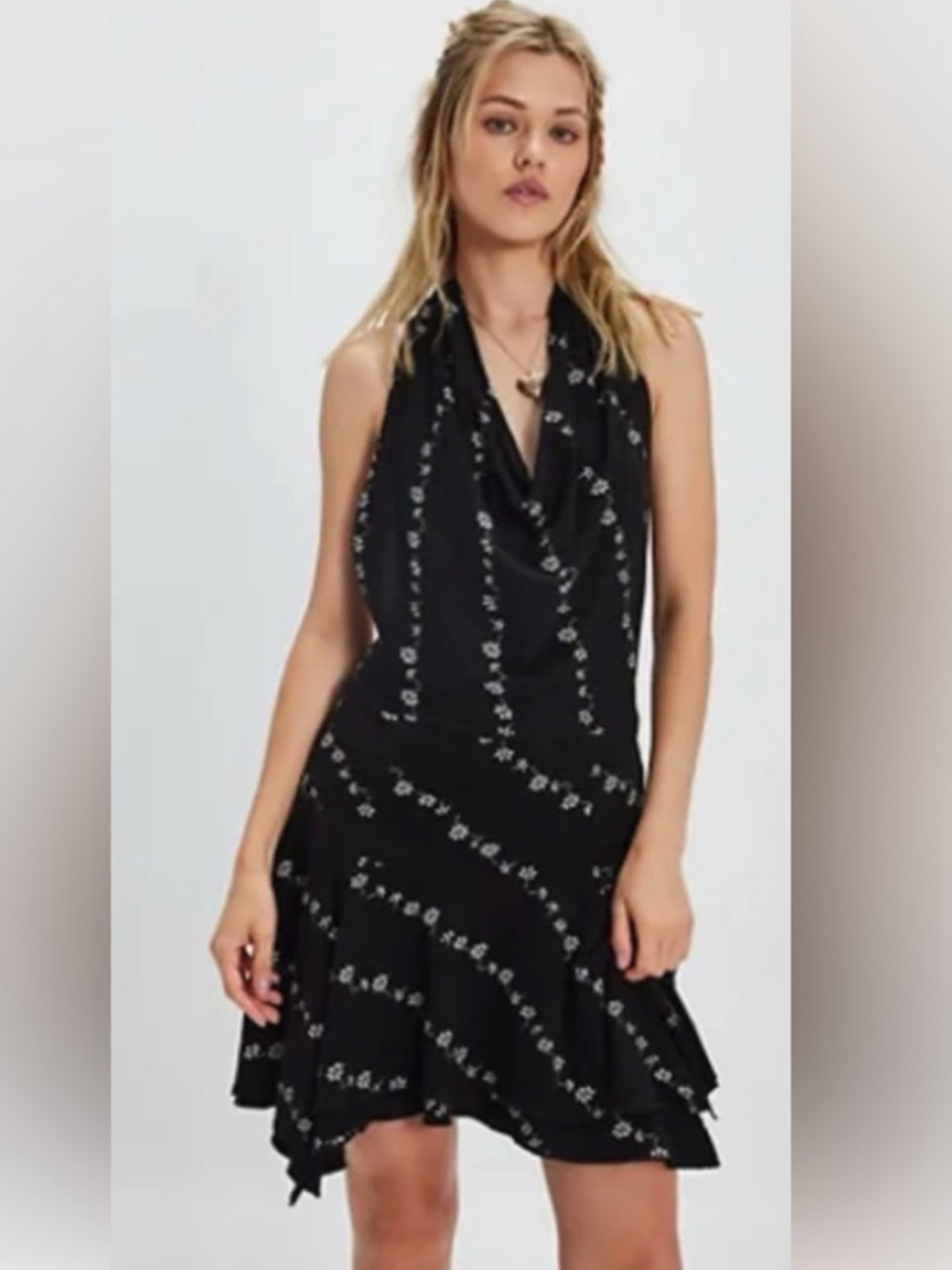 Free People Electric Days Printed Minidress XS